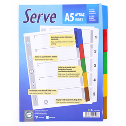 Serve Ayraç A5 1-5 Rakam SV-5322 - Thumbnail