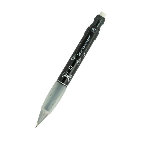Serve Deep Sketch Versatil 0.7mm Metalik Siyah Oyun Desenli
