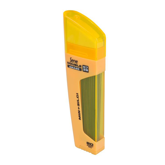 Serve Double Erase Hardal Sarısı Kutu 0.7 mm Kalem Ucu+Silgi