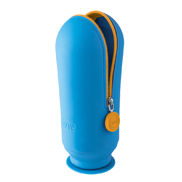 Serve Hoop Vakumlu Silikon Kalem Kutu Fosforlu Mavi