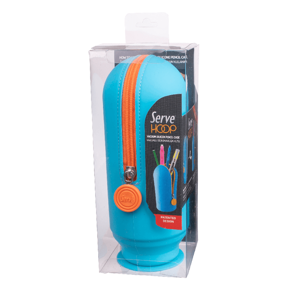 Serve Hoop Vakumlu Silikon Kalem Kutu Fosforlu Mavi