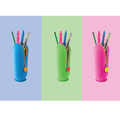 Serve Hoop Vakumlu Silikon Kalem Kutu Fosforlu Yeşil - Thumbnail