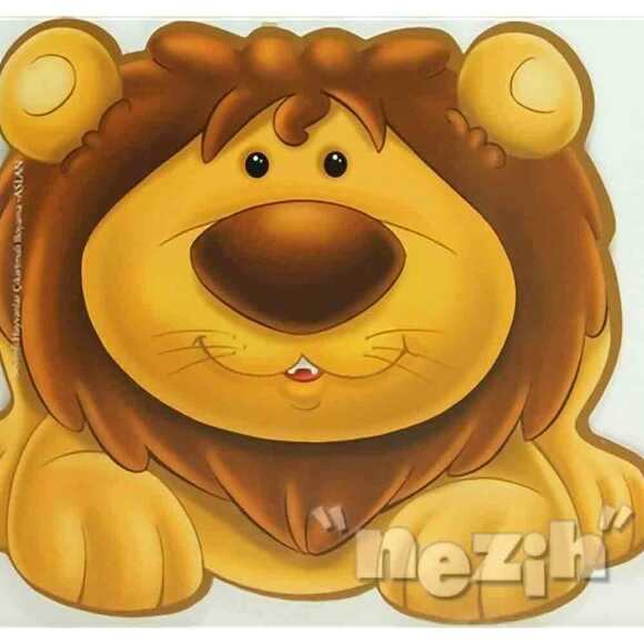 Sevimli Hayvanlar Çıkartmalı Boyama - Aslan