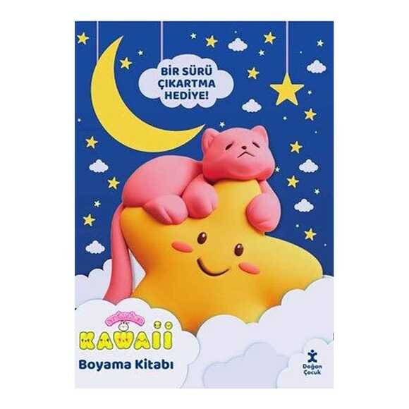 Sevimliler Kawaii Boyama Kitabı - Tatlı Rüyalar - Bir Sürü Çıkartma Hediye!