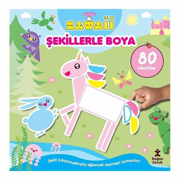 Sevimliler Kawaii - Şekillerle Boya - 80 Çıkartma