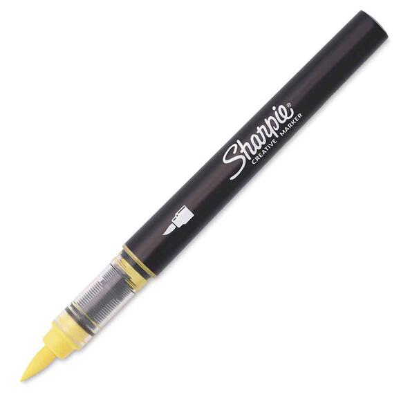 Sharpie Akrilik Markör Fırça Uç Sarı 2218065
