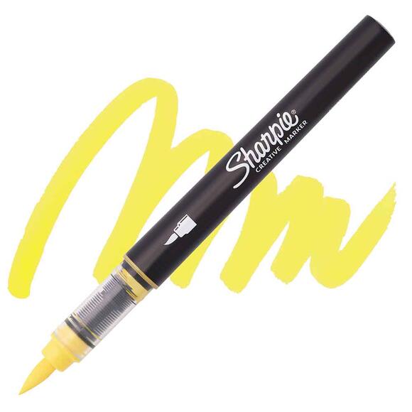 Sharpie Akrilik Markör Fırça Uç Sarı 2218065