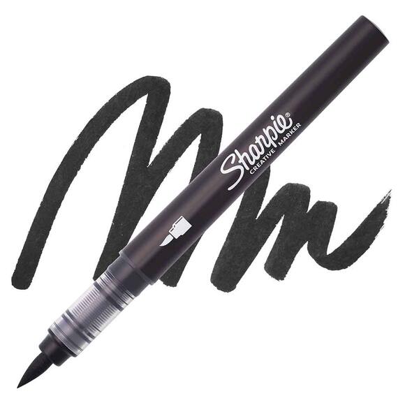 Sharpie Akrilik Markör Fırça Uç Siyah 2218069