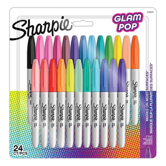 Sharpie Fine Glam Pop Permanent Markör 24’lü Blister 2198779