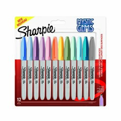 Sharpie - Sharpie Fine Permanent Markör 12’li Blister Ambalaj Mystic Gems 2157681