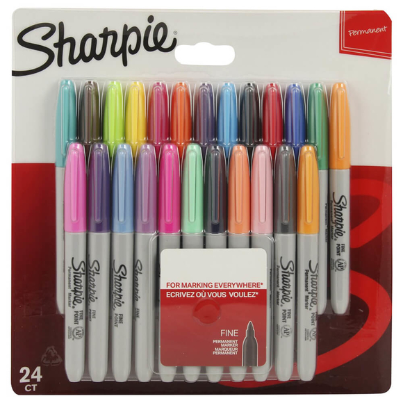 Sharpie Fine Permanent Markör 24 Renk 2065405