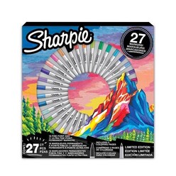 Sharpie - Sharpie Fine Permanent Markör 27'li Kutu Dağ 2205231