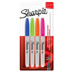 Sharpie Fine Permanent Markör Canlı Renkler 4’lü Set 2065403 - Thumbnail