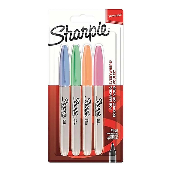 Sharpie Fine Permanent Markör Pastel Renkler 4’lü Set 2065402