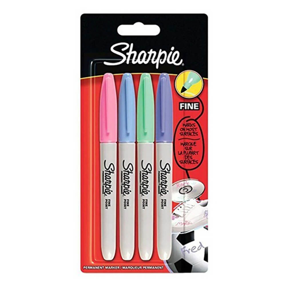 Sharpie Fine Permanent Markör Pastel Renkler 4’lü Set 2065402