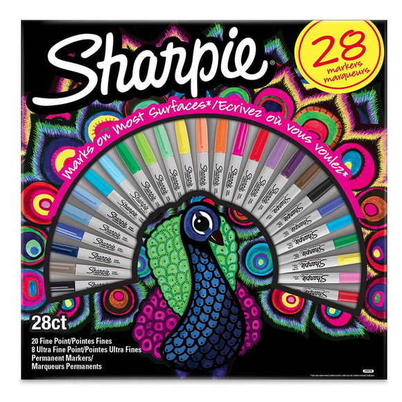 Sharpie Fine Permanent Markör Tavus Kuşu 28 Renk 2058158