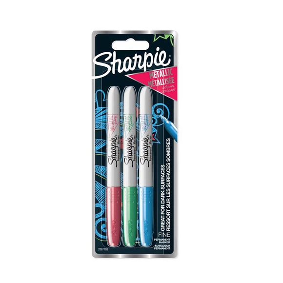 Sharpie Metalik Markör Kırmızı-Yeşil-Mavi 3lü Bls 2067103