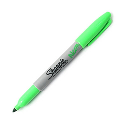 Sharpie Permanent Markör Neon Yeşil 1881134 - Thumbnail