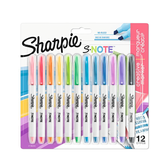 Sharpie Snote Kreatif Markör Karışık 12’li BLS 2138233