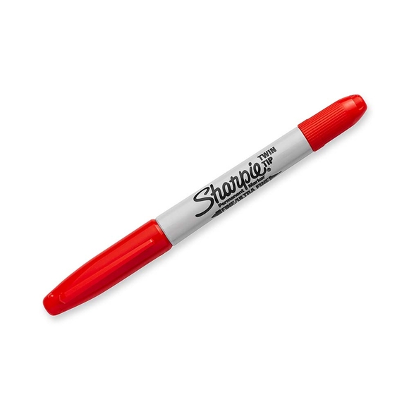 Sharpie Twin Çift Uçlu Permanent Markör Kırmızı 811110