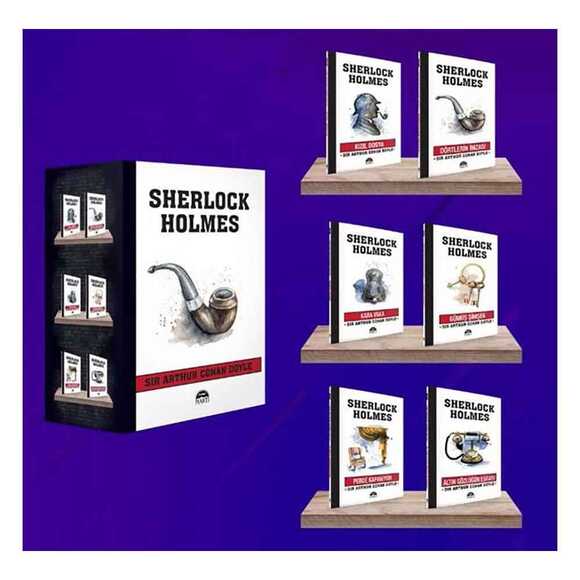 Sherlock Holmes (Pipo) Seti (6 Kitap Takım Kutulu)