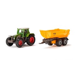 Siku Fendt With Krampe Tipping Trailer 1605 Orange - Thumbnail