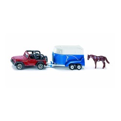 Adore Siku - Siku Jeep With Horse Trailer 1651 Orange