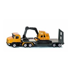 Adore Siku - Siku Low Loader With Excavator 1611 Orange