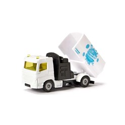 Siku Municipal Set Road Sweeper + Garbage Truck 1687 Orange - Thumbnail