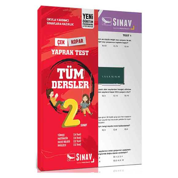 Sınav 2. Sınıf Tüm Dersler Yaprak Test