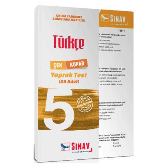 Sınav 5. Sınıf Türkçe Yaprak Test
