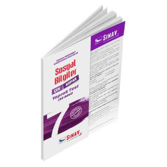 Sınav 7. Sınıf Sosyal Bilgileri Yaprak Test