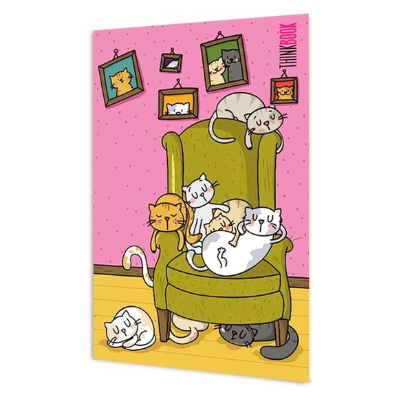 Şirin Kedi Serisi - Keyifli Kediler 13,5x19,5 cm