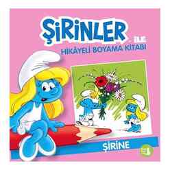 Büyülü Fener - Şirine - Şirinler İle Hikayeli Boyama Kitabı