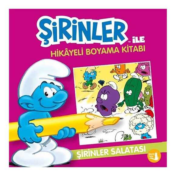 Şirinler Salatası - Şirinler İle Hikayeli Boyama Kitabı