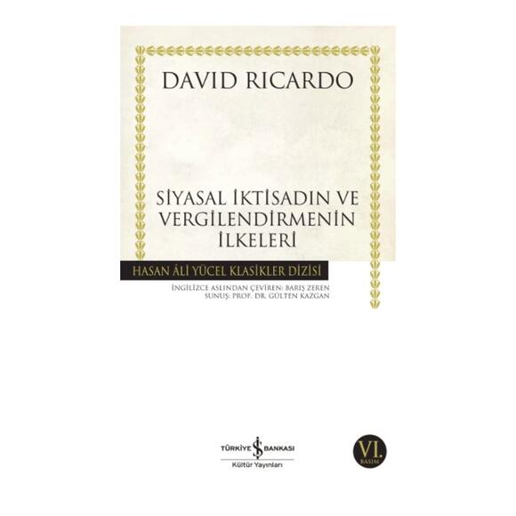 Siyasal İktisadın ve Vergilendirmenin İlkeleri (HAY)