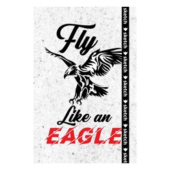 Sketch Defter - Sketch Fly Like An Eagle Lastikli Çizgili Defter