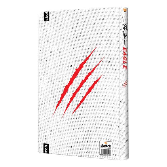 Sketch Fly Like An Eagle Lastikli Çizgili Defter