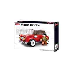 Sluban Model Bricks Kırmızı Retro Araba 256000 - Thumbnail