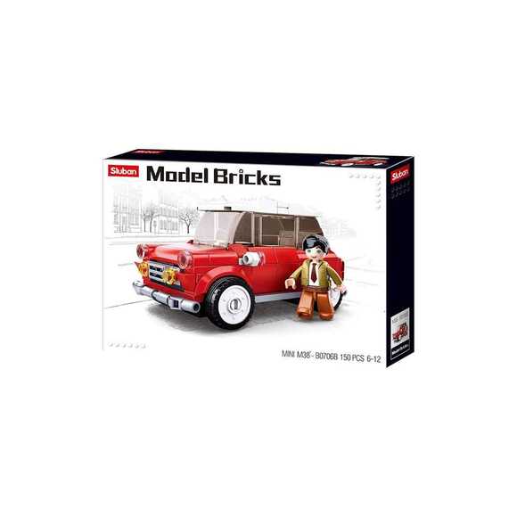 Sluban Model Bricks Kırmızı Retro Araba 256000