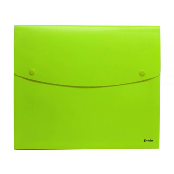 Smato Çıtçıtlı Körüklü Mat Evrak Zarfı Yeşil W4402