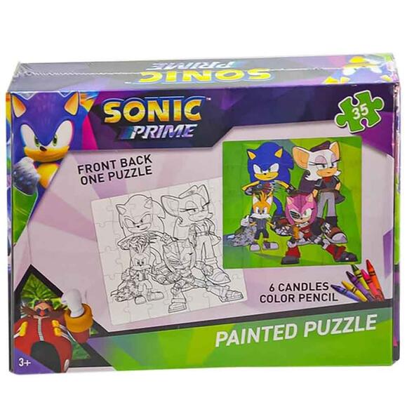 Sonic Boyamalı Çocuk Puzzle SO7874