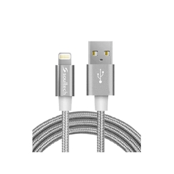 Soultech Metal Rope İphone 5/6/7/8 Platinum Cable Data Kablo DK035GR - Thumbnail