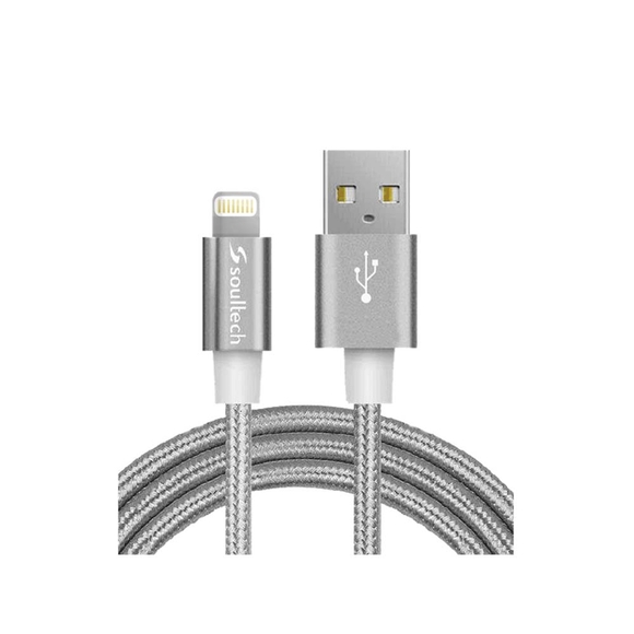 Soultech Metal Rope İphone 5/6/7/8 Platinum Cable Data Kablo DK035GR