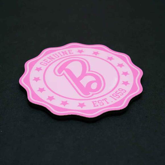 Space Barbie Bardak Altlığı B Logo Pembe BAL-381129