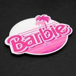 Space Barbie Bardak Altlığı Palm Tree Pembe BAL-381112 - Thumbnail
