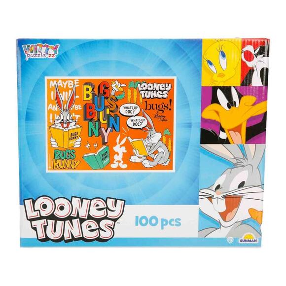 Space Bugs Bunny ve Lola Bunny 100 Parça Puzzle 387954