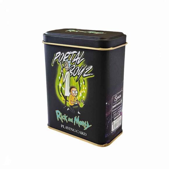 Space Rick and Morty İskambil Kağıdı Metal Kutulu İK-380399