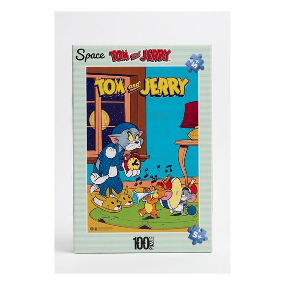 Space Tom and Jerry 100 Parça Puzzle 386568