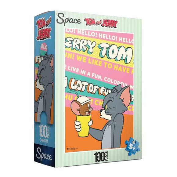 Space Tom and Jerry 200 Parça Puzzle 386698